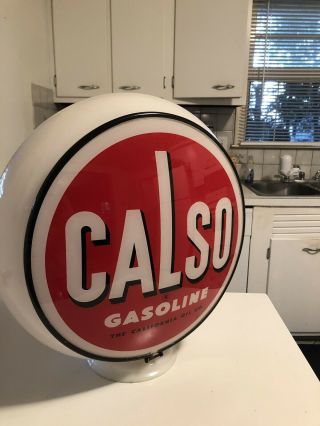 Vintage Calso Gas Pump Globe,  Rare