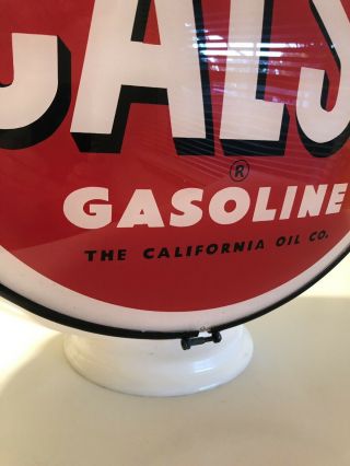 Vintage Calso Gas Pump Globe,  Rare 3