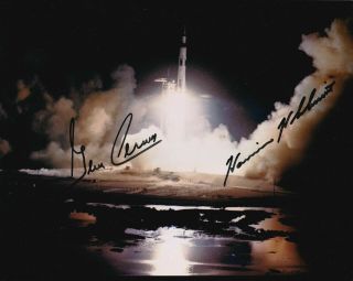 Gene Cernan / Harrison Schmitt Autographed Signed 8x10 Photo (apollo 17) Reprint