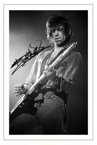 Keith Richards Signed Photo Print Autograph The Rolling Stones