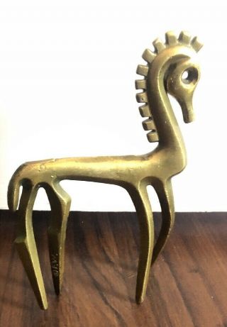 Vintage Mid Century Modern Frederick Weinberg Bronze Modernist Horse Sculpture