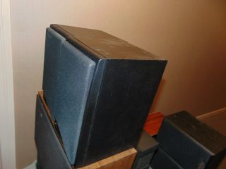 Vintage Kef Coda 7 Black Bookshelf Speakers Made In England