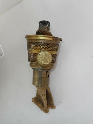 Vintage Aladdin Model B Nickel Kerosene Lamp Burner Body