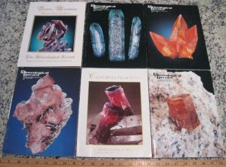 Vol 33 Mineralogical Record 2002 All 6 Issues Complete Minerals Crystals Mining