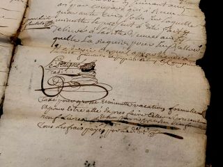 1744 Rare Autographed Manuscript Document 16 Pages