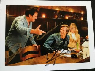 Quentin Tarantino & Brad Pitt Signed Photo Autograph Hand Signed - Christmas Gift