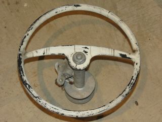 Kainer Vintage 15 " Boat Steering Wheel With Mount,  Shaft And Pulley