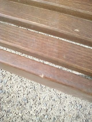 Vintage Slat Wooden Bench Coffee Table Mid Century 36 