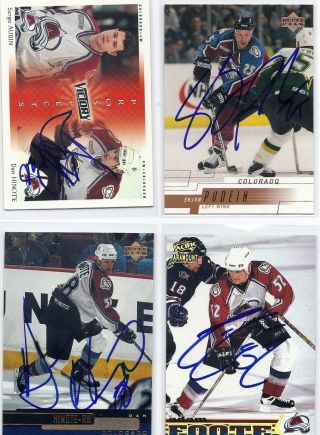 1999 UD MVP 58 Milan Hejduk Rookie Colorado Avalanche Signed Autographed Card 2