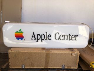 Ultra Rare Apple Mac Macintosh Light Store Sign Official Store Vintage Logo Neon