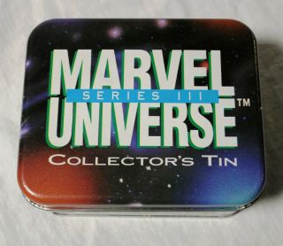 1992 Marvel Universe Series III 3 with Collector ' s Tin Skybox 2