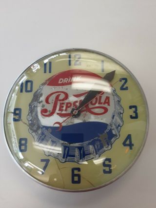 Vintage 15 " Pepsi Cola Clock