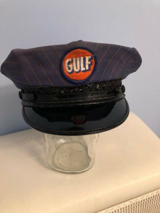 Gulf Oil Service Vintage Attendants Hat Gas Station