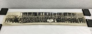 1922 2nd Us Infantry Company E Yard Long Photo Fort Wayne Detroit Michigan