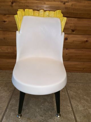 Rare McDonald ' s Restaurant Playland Seat / Chair French Fry / Fry Guy with legs 3