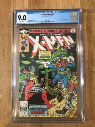 X - Men Annual 4 (1980,  Marvel) - Cgc 9.  0 White Pages