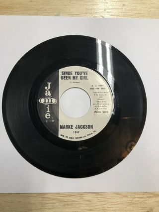 Marke Jackson Soul 45 Since You’ve Been My Girl I’ll Never Forget You 1357 Vg