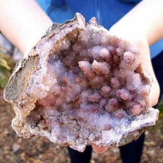 Very Fine 4 Inch Red Inclusion Quartz Crystal Stalactite Cluster