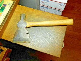 Early Fayette R.  Plumb Carpenters Broad Hatchet 2 Lbs.  6 Oz.  Antique Patina