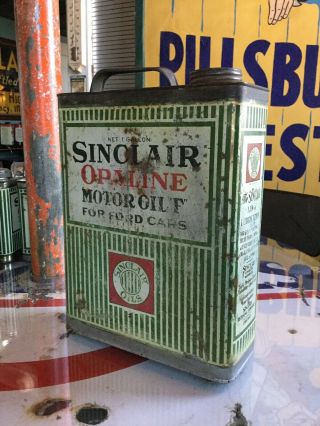 SINCLAIR OPALINE MOTOR OIL F FOR FORDS 1 GALLON CAN 3
