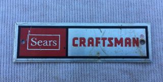 Vintage Sears Craftsman Logo Tool Box Emblem For That Old Tool Box