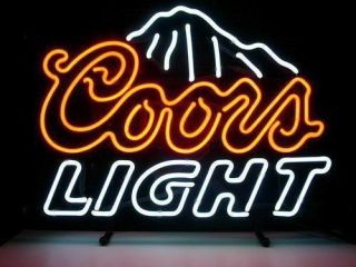 Coors Light Beer Pub Bar Neon Sign 17  X14