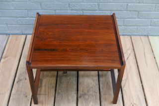 MCM Rosewood Convertible Stool Table by Brode Blindheim Danish Scandinavian 2