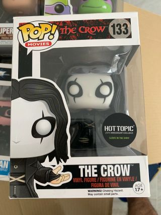 Funko Pop Movies 133 The Crow Glow In The Dark Hot Topic Exclusive
