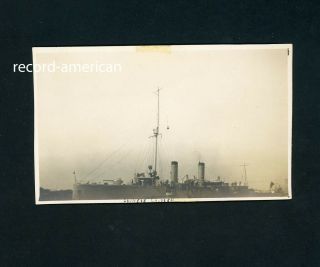 W108 Photograph U.  S.  Navy Uss Helena In China 1920 Chinese Cruiser