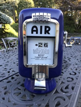 Vintage Eco Model 97 Tireflator Air Meter Gas Station