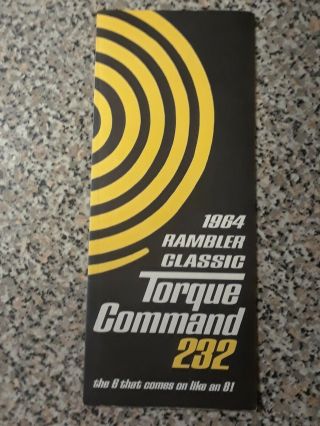 1964 Rambler Classic Torque Command 232 Advertising Brochure