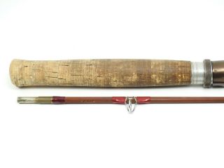 Orvis Impregnated Manchester Bamboo Spinning Rod.  7 '.  W/ Tube and Sock. 3