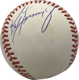 Ken Griffey Jr Signed Autographed Vintage Oal Baseball Beckett Bas