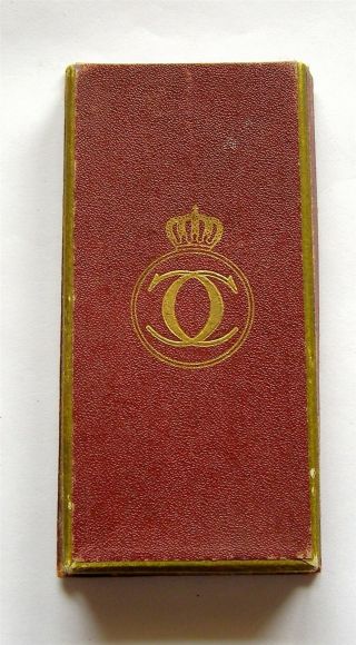 H368 Romania Kingdom King Carol Ii – Empty Medal Order Case Box By State