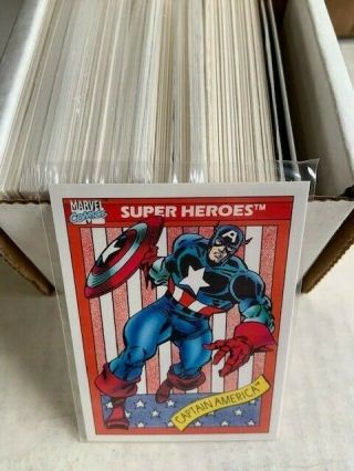 1990 Marvel Comics Complete 162 Card Set -