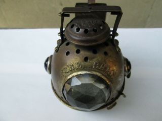 Very Rare Antique Vintage Fire Ball Bicycle,  Bike Light Lantern Lamp