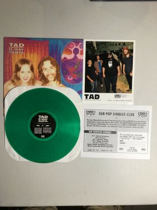 Tad 8 - Way Santa Lp Green Vinyl Sub Pop Sp89 Cover Htf Rare
