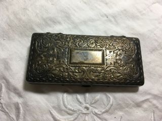 Vintage 1900’s King Gillette Safety Razor In Silver Plate Case