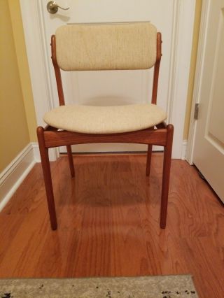 Vintage Mid Century Modern Teak Danish " Slipper Chair " Incredible