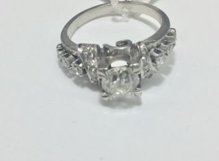 C.  30’s Vintage Art Deco Platinum 1.  10 Carat Diamond Engagement Ring 6.  5 Gr