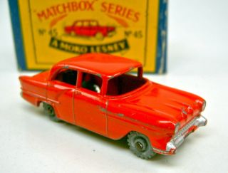 Matchbox No.  45A Vauxhall Victor extremly rare 1st issue in RED boxed 2