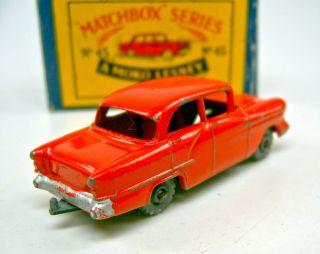 Matchbox No.  45A Vauxhall Victor extremly rare 1st issue in RED boxed 3