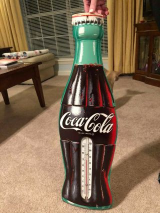 Vintage Coca Cola Thermometer 1958  29length By 9 Inches Wide