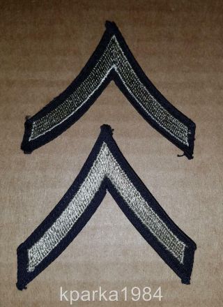 Pair - Ww2 Era Us Army Private First Class Chevrons