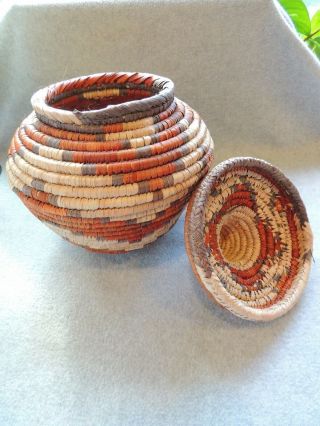 Zulu Basket With Lid Vintage