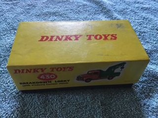 Vintage Dinky Toys Breakdown Lorry W/ Box Exc Cond Estate Find