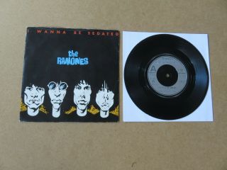 Ramones I Wanna Be Sedated / The Return Of Jackie And Judy Uk Pressing 7 " Rso70