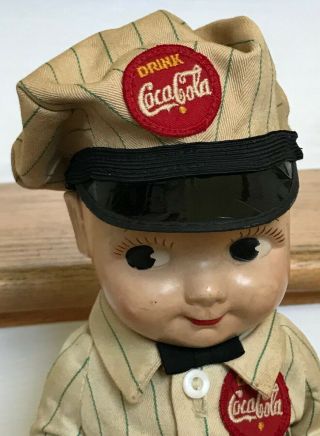 Vintage Buddy Lee Drink Coca Cola Plastic Doll Great Uniform and Hat 2