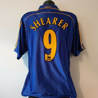 Shearer 9 Newcastle United Shirt - Xl - 1998/1999 - Away Jersey Vintage Adidas