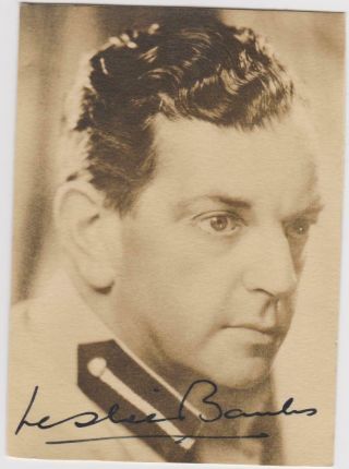 Alfred Hitchcock `the Man Who Knew Too Much`leslie Banks Signed Vintage Pic